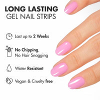 Thumbnail for MOYOU LONDON Semi Cured Gel Nail Strips - 20 Pcs. Gel Nail Wraps for Salon-Quality Manicure - Works with Any UV Lamp - Easy to Apply, Trim, & Remove Nails Stickers