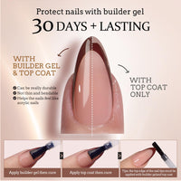 Thumbnail for Btartboxnails Xcoattips Press On Nails Fre gel nail wraps – french long – CrazyGels