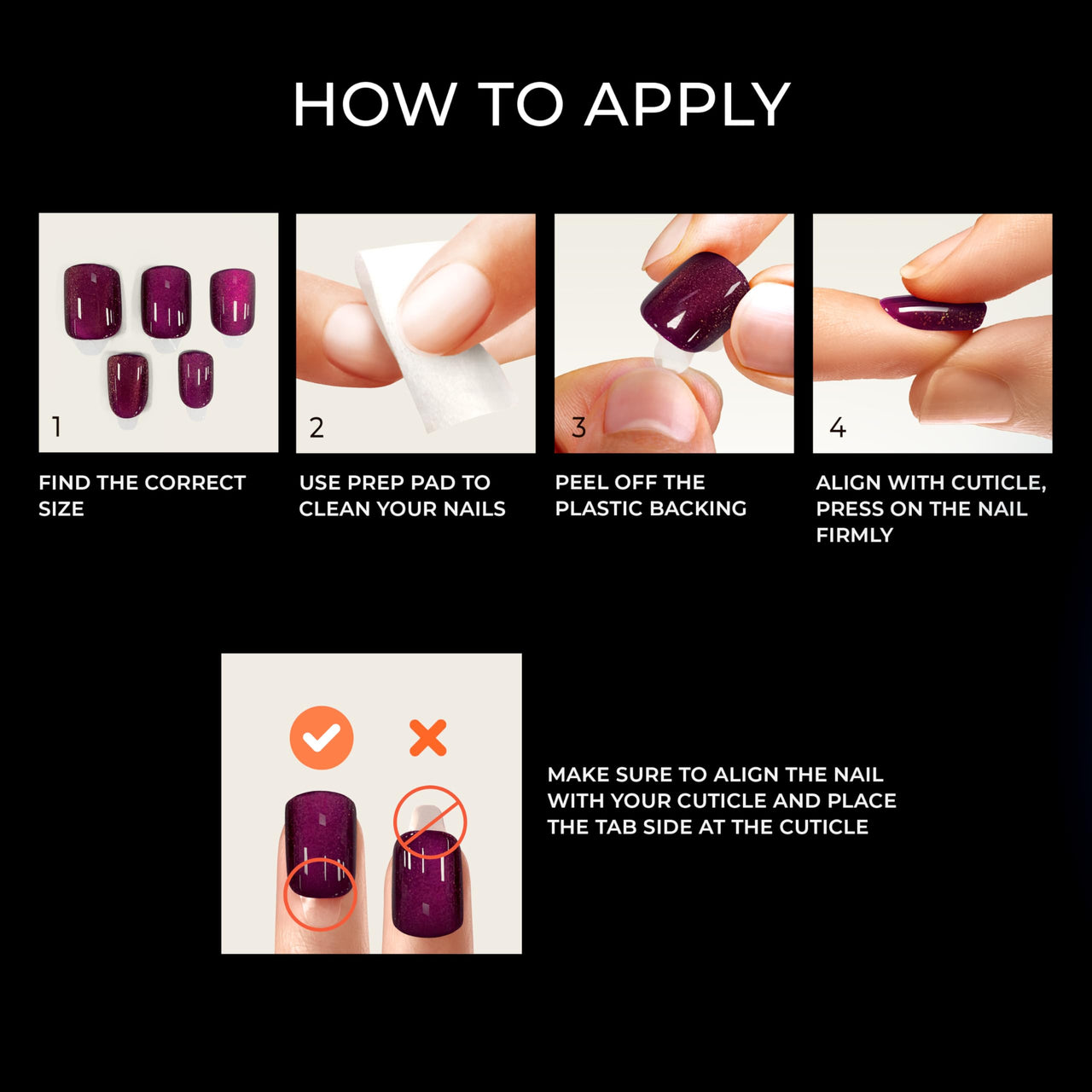 Kiss Impress No Glue Mani Press gel nail wraps – long – CrazyGels