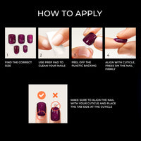 Thumbnail for Kiss Impress No Glue Mani Press gel nail wraps – long – CrazyGels