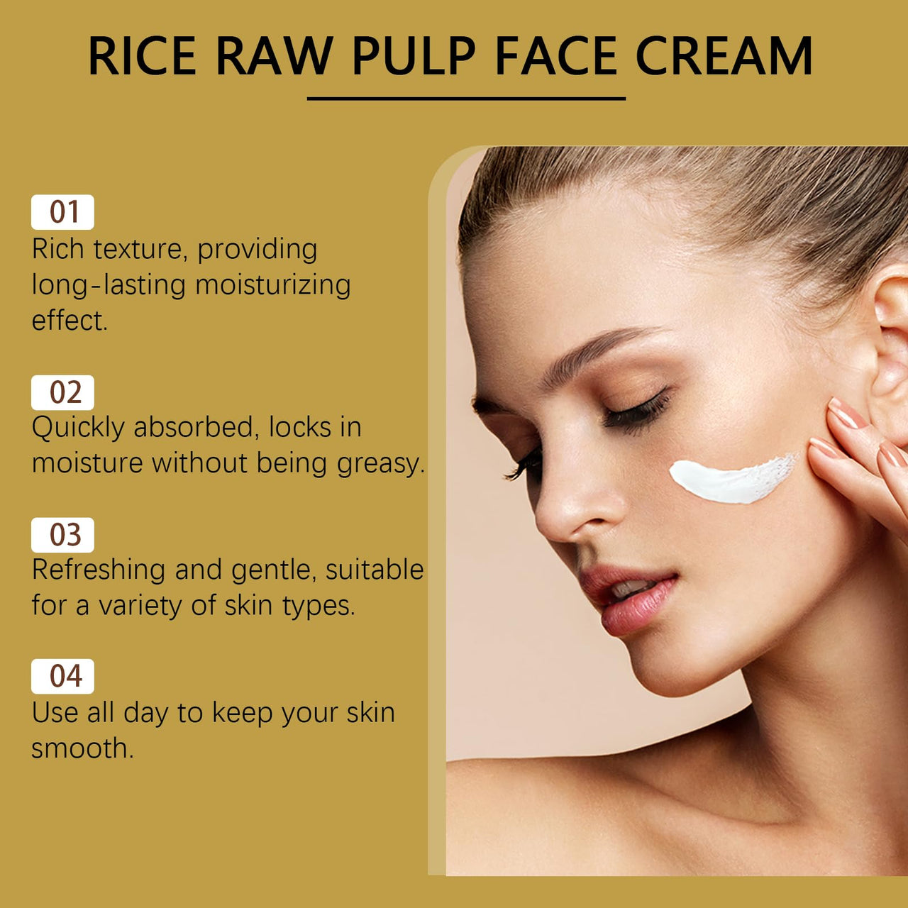 Rice Extract &amp; Panthenol Daily Face Cream
