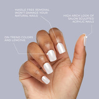 Thumbnail for Kiss Gel Fantasy Press On Nails, gel nail wraps – long – CrazyGels