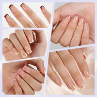 Thumbnail for Misssix French Gel Nail Tips, 160pcs gel nail wraps – french long – CrazyGels