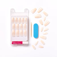 Thumbnail for Kiss Salon Acrylic French Manicure Set, gel nail wraps – french long – CrazyGels
