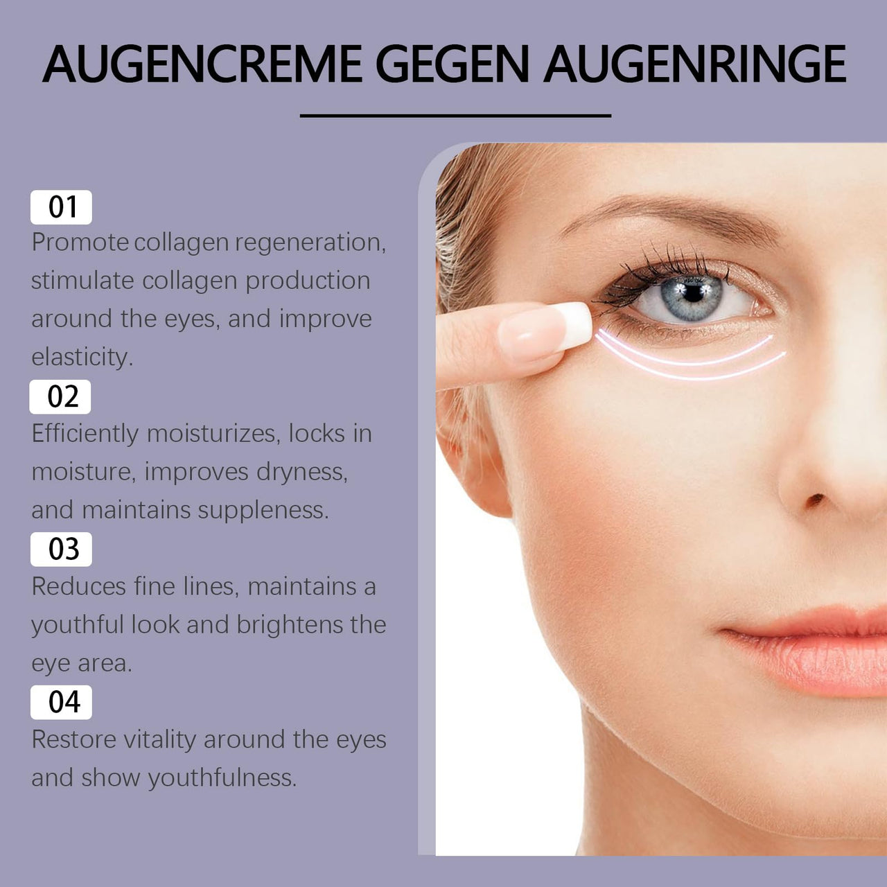 collagen Eye Cream Moisturizing and Firming Treatment for Delicate Eye Area skin