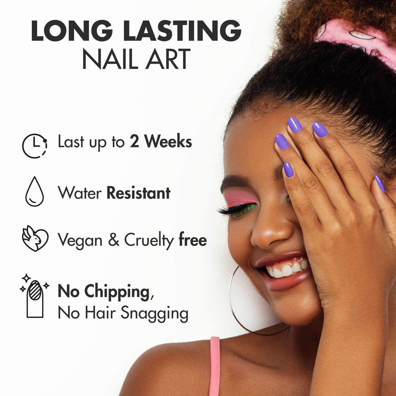 MOYOU LONDON Semi Cured Gel Nail Strips - 20 Pcs. Nail Nail Wraps for Salon-Quality Manicure - Works with Any UV Lamp - Easy to Apply, Trim, & Remove Gel Nail Nail Wraps