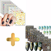 Thumbnail for Floral & Butterfly Nail Nail Nail Wraps – 20 Sheets, Colorful Flower & Butterfly Designs