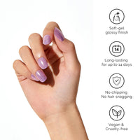 Thumbnail for NAILOG Semi Cured Gel Nail Strips - 20 Pcs Nail Nail Wraps | Buy 2 Get 1 UV Lamp | Extra Long Nail Wraps With Glossy Gel Finishing | Coco