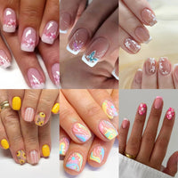 Thumbnail for 6 Packs (144 Pcs) Press On gel nail wraps – long – CrazyGels