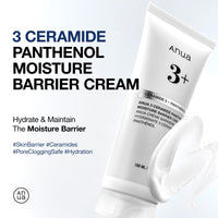 Thumbnail for ANUA 3 Ceramide Panthenol Moisture Barrier Cream, Hydrating Face Moisturizer for Normal Skin, Panthenol, Ceramide, Centella for Skin Barrier Non Comedogenic, Korean Skincare (100ml/ 3.38 fl. oz.)