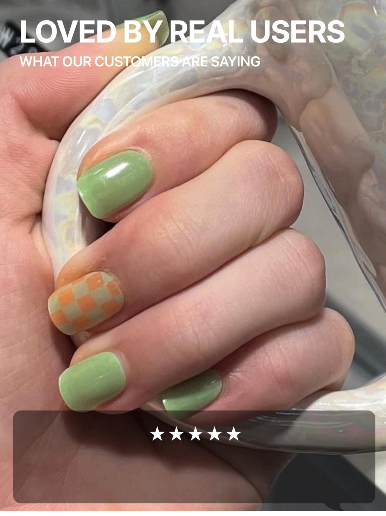 UUUUU. Semi Cured Gel Nail Strips (Spring Collection) - Real Gel, Long-Lasting & Easy to Apply & Remove, works any UV/LED Lamps - Spring 2025,Nail inspo,Nail Art Nail Nail Wraps (UGN059 Green Bikini)