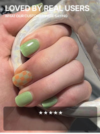 Thumbnail for UUUUU. Semi Cured Gel Nail Strips (Spring Collection) - Real Gel, Long-Lasting & Easy to Apply & Remove, works any UV/LED Lamps - Spring 2025,Nail inspo,Nail Art Nail Nail Wraps (UGN059 Green Bikini)