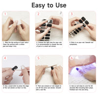 Thumbnail for DUKASOU Semi Cured Gel Nail Strips, 28 pcs UV Gel Nail Stickers Full Nails Wraps for Women Home DIY Nails Art, UV Light Required(Tulip)