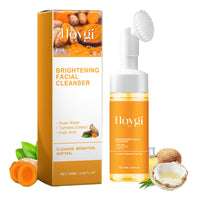 Thumbnail for HOYGI Turmeric Face Wash with Brush, Turmeric Foaming Facial Cleanser for All Skin, 3.38 Fl Oz/pcs