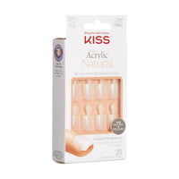 Thumbnail for KISS Salon Acrylic Natural Press On Nails, Nail glue included, 'Rare', Nude, Short Size, Squoval Shape, Includes 28 Nails, 2g Glue, 1 Manicure Stick, 1 Mini File | Premium Nail Wraps