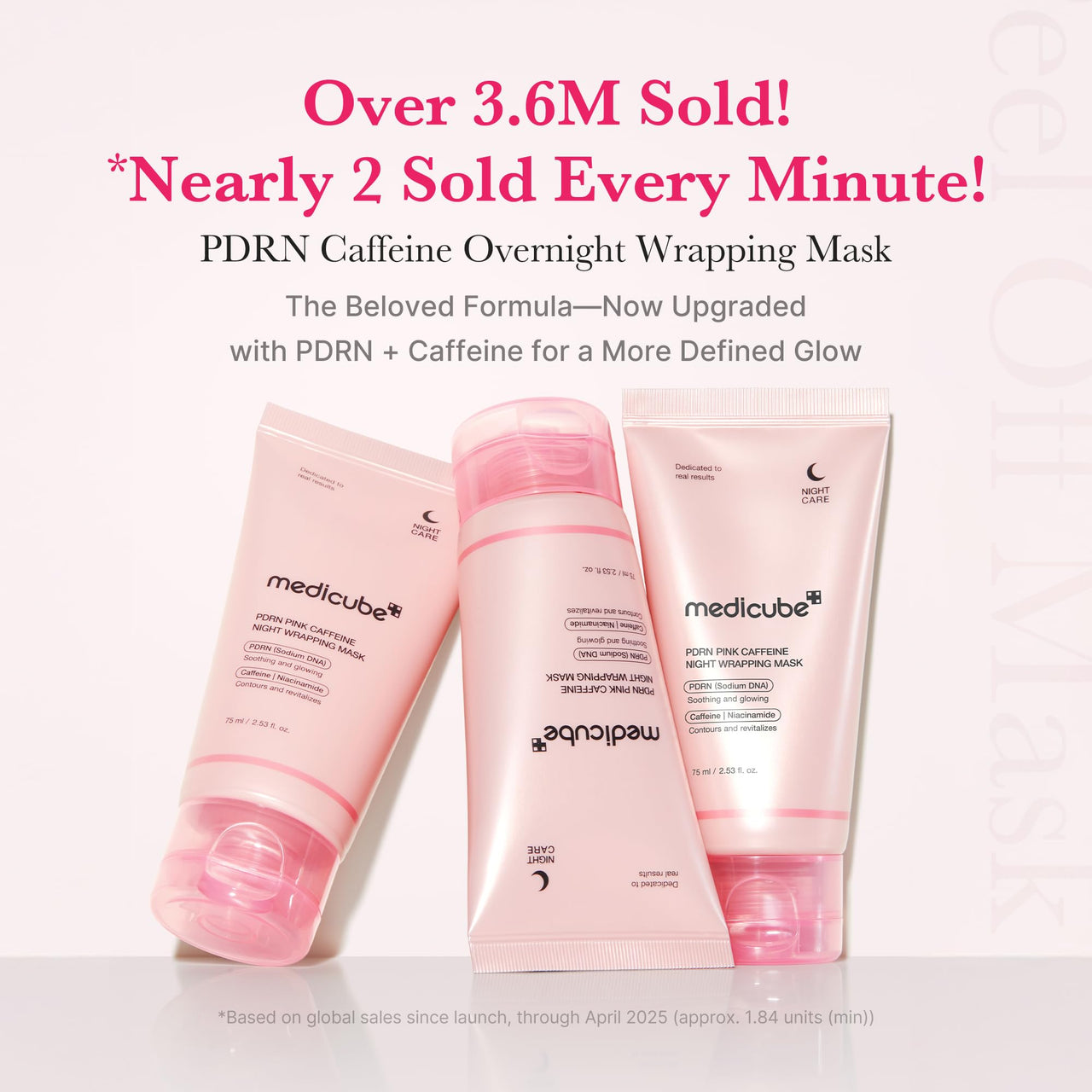 medicube PDRN Caffeine Overnight Wrapping Peel Off Facial Mask