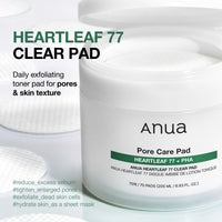 Thumbnail for ANUA Heartleaf 77 Toner Pad, Mild Exfoliating Facial Pads for Glass Skin, Hydrating Pore Care for Sensitive Skin, Heartleaf Extract, PHA, Centella, Non comedogenic, Korean Skin Care (70 Pads)