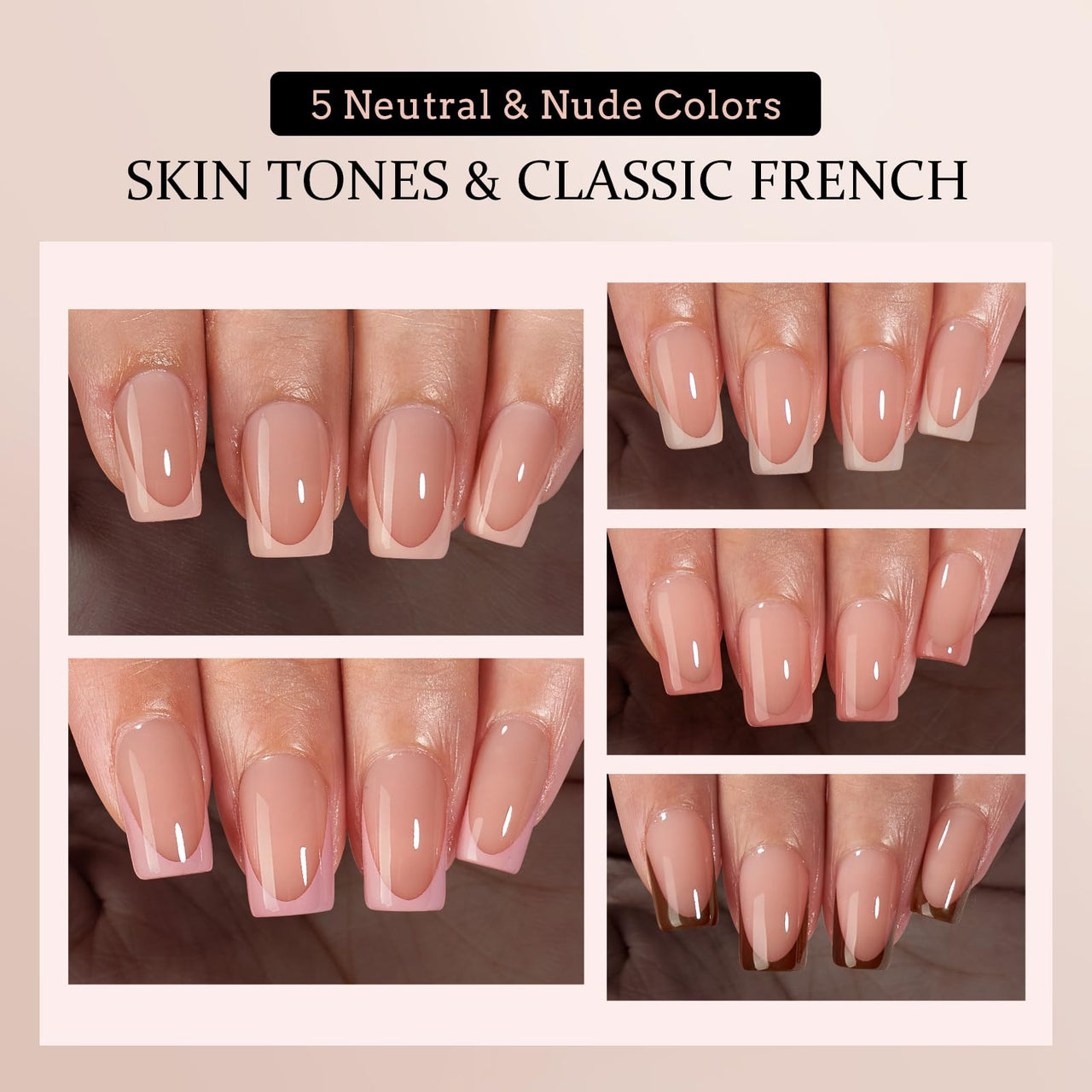 Btartboxnails Xcoattips Press On Nails Fre gel nail wraps – french long – CrazyGels
