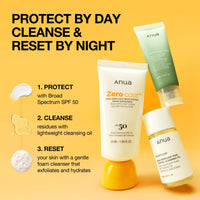 Thumbnail for Anua Sun-Ready Travel Kit, Zero-Cast Sunscreen & Cleansing oil & Face Wash. Korean Sunscreen with Mini Size Double Cleansing routine ,Korean Skincare Set