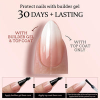 Thumbnail for BTArtboxnails XCOATTIPS Ombre Nails - Extra Short Square Press on Nails, 150Pcs 15 Sizes Nude Square Nails Peach, Soft Gel Nails False Nail, Soak Off Acrylic Fake Nails Extensions