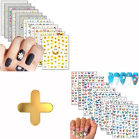 Thumbnail for Floral & Butterfly Nail Nail Nail Wraps – 20 Sheets, Colorful Flower & Butterfly Designs