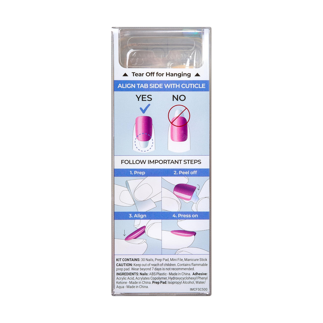 Kiss Impress No Glue Mani Press gel nail wraps – long – CrazyGels