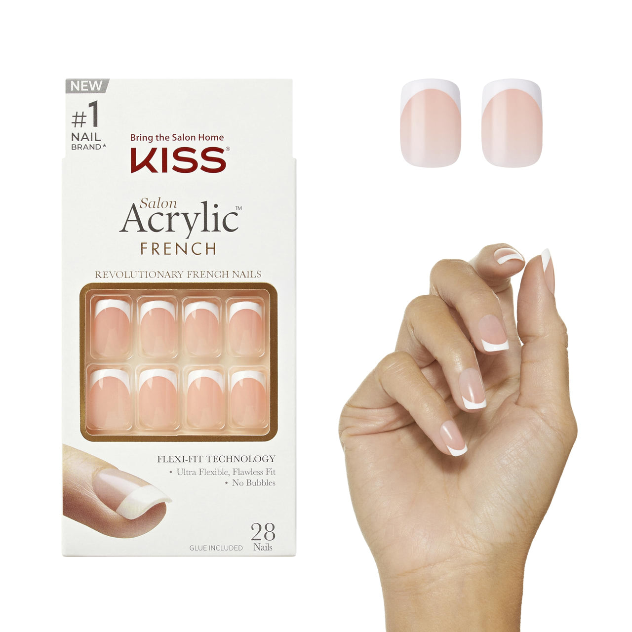 Kiss Salon Acrylic Press On Nails, gel nail wraps – long – CrazyGels