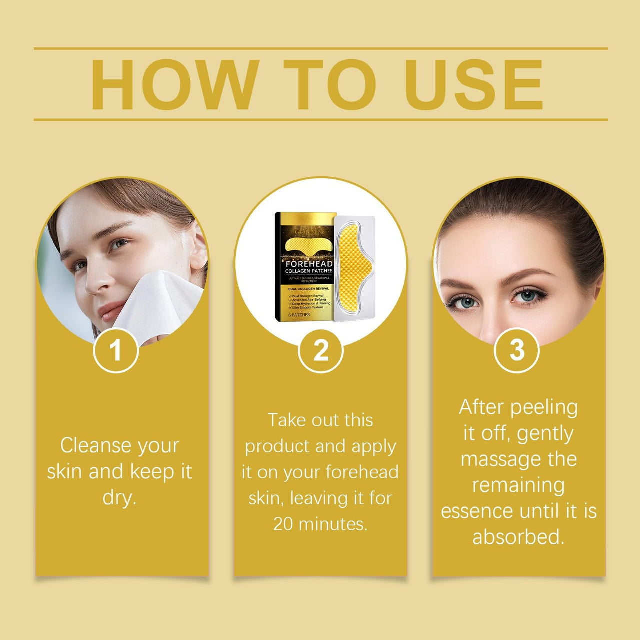 BAYUELSWU Forehead Wrinkle Patches for Anti-Wrinkle, 12pcs Facial Wrinkle Patches Jelly Pads with Collagen, Softening Fine Lines, Disposable Face Tape for a Youthful, Firmer, and Smoother Appearance