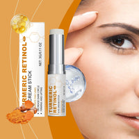 Thumbnail for BAYUELSWU Turmeric Retinol Eye Stick, Eye Bags Stick, Anti Aging Eye Balm Stick, Moisturizes Hydrating Under Eye Brightener Stick, Reduces Puffiness