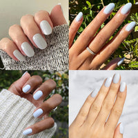 Thumbnail for Olive & June Classic Super Stick Mani Press On Nails | Short, Round | No Glue Needed | 32 Tab Nails in 16 Sizes | Non-Toxic Tabs Easy On-Off Non-Damaging Realest Look | 7-Day Wear | Rink Pastel Blue
