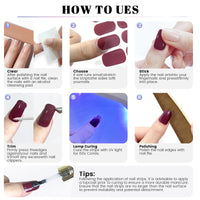 Thumbnail for Oauee Semi Cured Gel Nail Strips | Built-in Gel Top Coat | UV Light Required | Salon Quality, Easy Application and Removal (Slate Sparkle) – Premium Nail Wrap Set