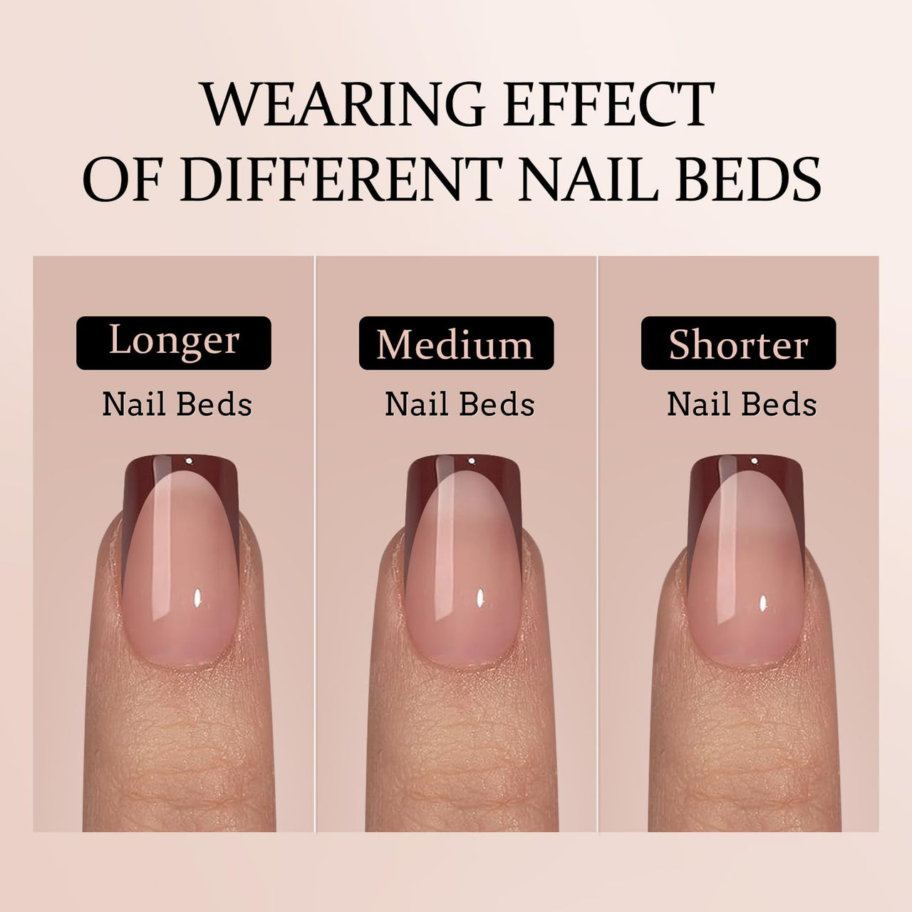 Btartboxnails Xcoattips Press On Nails Fre gel nail wraps – french long – CrazyGels