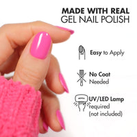 Thumbnail for MOYOU LONDON Semi Cured Gel Nail Strips - 20 Pcs. Gel Nail Wraps for Salon-Quality Manicure - Works with Any UV Lamp - Easy to Apply, Trim, & Remove Nails Stickers