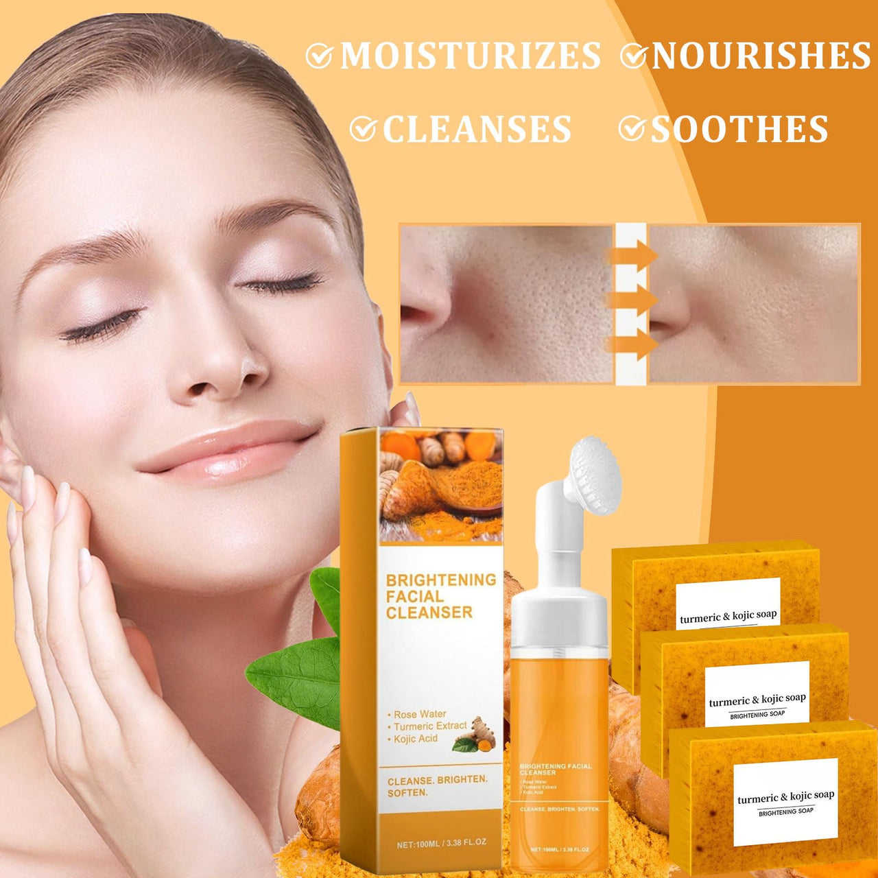 Turmeric Wash and Care Two Piece Set