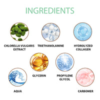 Thumbnail for Gentle Exfoliating Facial Gel - Mint Green, with Chlorella & Hydrolyzed Collagen, Deep Cleansing, Pore Minimizer, Smoothing Scrub, 3.53 Oz