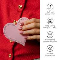 Thumbnail for NAILOG Semi Cured Gel Nail Strips, 20 Pcs Red Long Lasting Nail Nail Wraps Extra Long Nail Nail Wraps with Glossy Gel Finishing for Spring Summer, Darling Roses