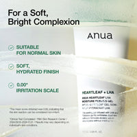 Thumbnail for ANUA Heartleaf LHA Moisture Peeling Gel, Gentle Exfoliation, Hydrating Facial Peel, Pore Care, Dead Skin Removal, Natural Cellulose for Soothing, Vegan, Korean Skin Care (120ml/4.05 fl.oz.)