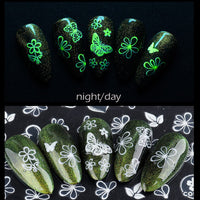 Thumbnail for 8 Sheets Luminous Nail Nail Nail Wraps and 8 Sheets Butterfly Nail Nail Nail Wraps