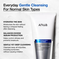 Thumbnail for ANUA Gentle Double Cleanser Duo for Facial Cleansing : Heartleaf Pore Control Cleansing Oil Mild & Hydrating Gentle Foaming Cleanser for Double Cleansing, Daily Facial Cleanser, Korean Skincare