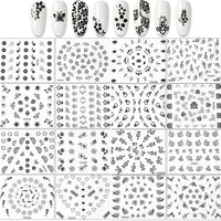 Thumbnail for 30 Sheets Black Nail Nail Nail Wraps and 24 Sheets Blue Nail Nail Nail Wraps