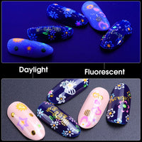 Thumbnail for 30 Sheets Black Nail Nail Nail Wraps and 24 Sheets Fluorescent Nail Nail Nail Wraps
