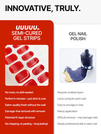 Thumbnail for UUUUU. Semi Cured Gel Nail Strips (Spring Collection) - Real Gel, Long-Lasting & Easy to Apply & Remove, works any UV/LED Lamps - Spring 2025,Nail inspo,Nail Art Nail Nail Wraps (UGN059 Green Bikini)