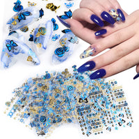 Thumbnail for 24 Sheets Flowers Nail Art Nail Nail Wraps with 8 Sheets Butterfly Nail Art Nail Nail Wraps