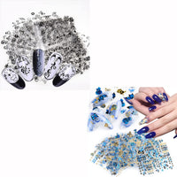 Thumbnail for 30 Sheets Black Nail Nail Nail Wraps and 24 Sheets Blue Nail Nail Nail Wraps
