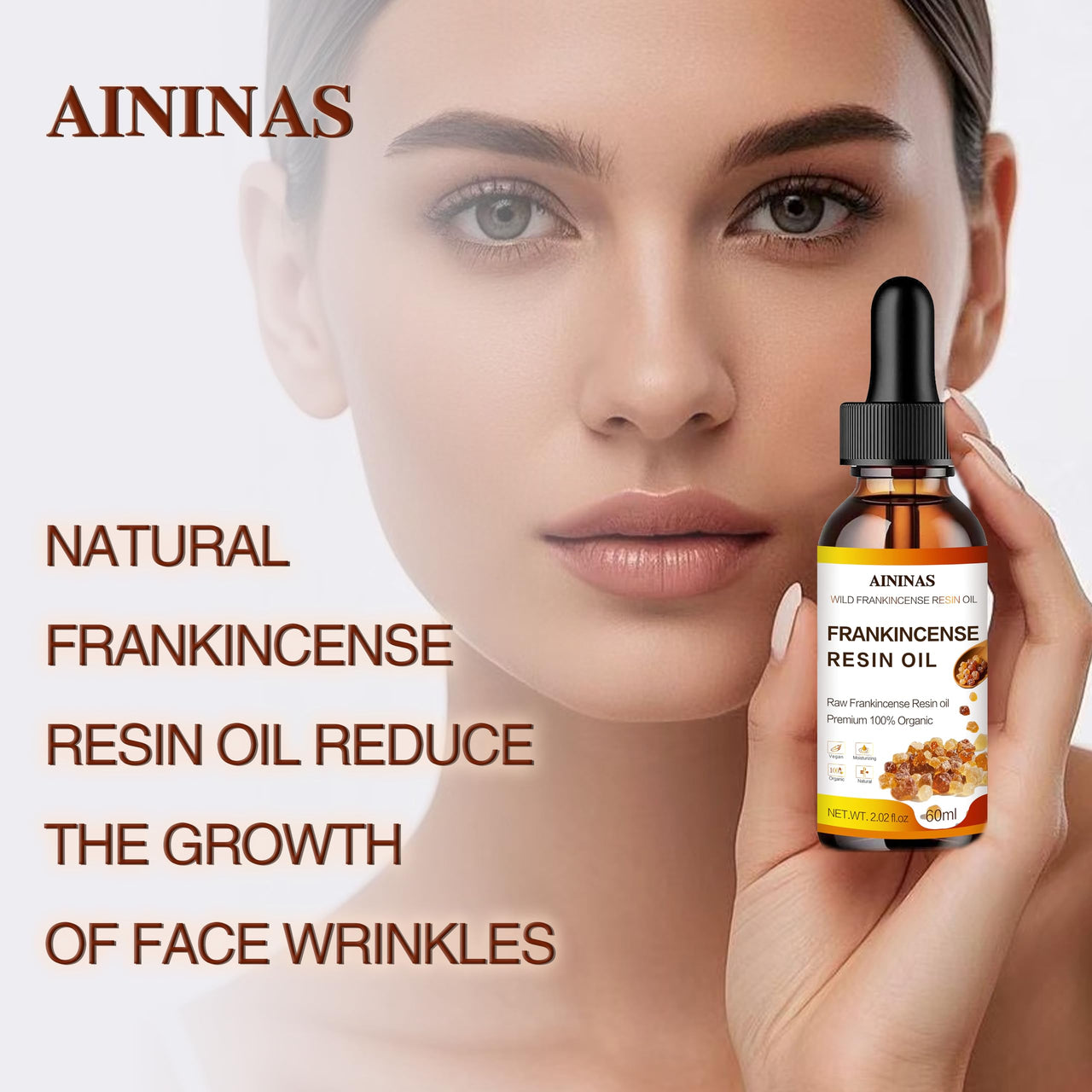 AININAS Organic Frankincense Resin Facial Oil