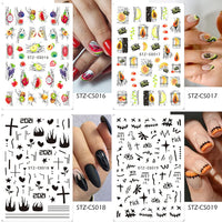 Thumbnail for 30 Sheets White Nail Nail Nail Wraps and 188 Sheets Colorful Nail Nail Nail Wraps
