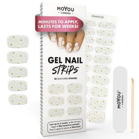 Thumbnail for MOYOU LONDON Semi Cured Gel Nail Strips - 20 Pcs. Gel Nail Wraps for Salon-Quality Manicure - Works with Any UV Lamp - Easy to Apply, Trim, & Remove Nails Stickers