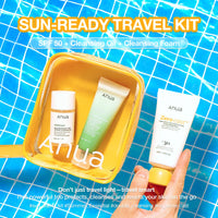 Thumbnail for Anua Sun-Ready Travel Kit, Zero-Cast Sunscreen & Cleansing oil & Face Wash. Korean Sunscreen with Mini Size Double Cleansing routine ,Korean Skincare Set