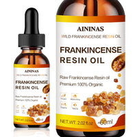 Thumbnail for Two bottles of AININAS Frankincense Resin Oil with dropper on a white background