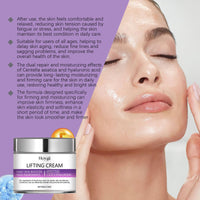 Thumbnail for Hoygi Lifting Cream with a woman applying cream to her face on a light purple background